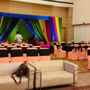 Nirvana Patio Club Gurgaon wedding venue outdoor lawn setup